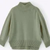 Aleger N.325 Cashmere Blend Chunky Polo - Dark Moss
