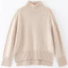 Aleger N.325 Cashmere Blend Chunky Polo - Shell Beige