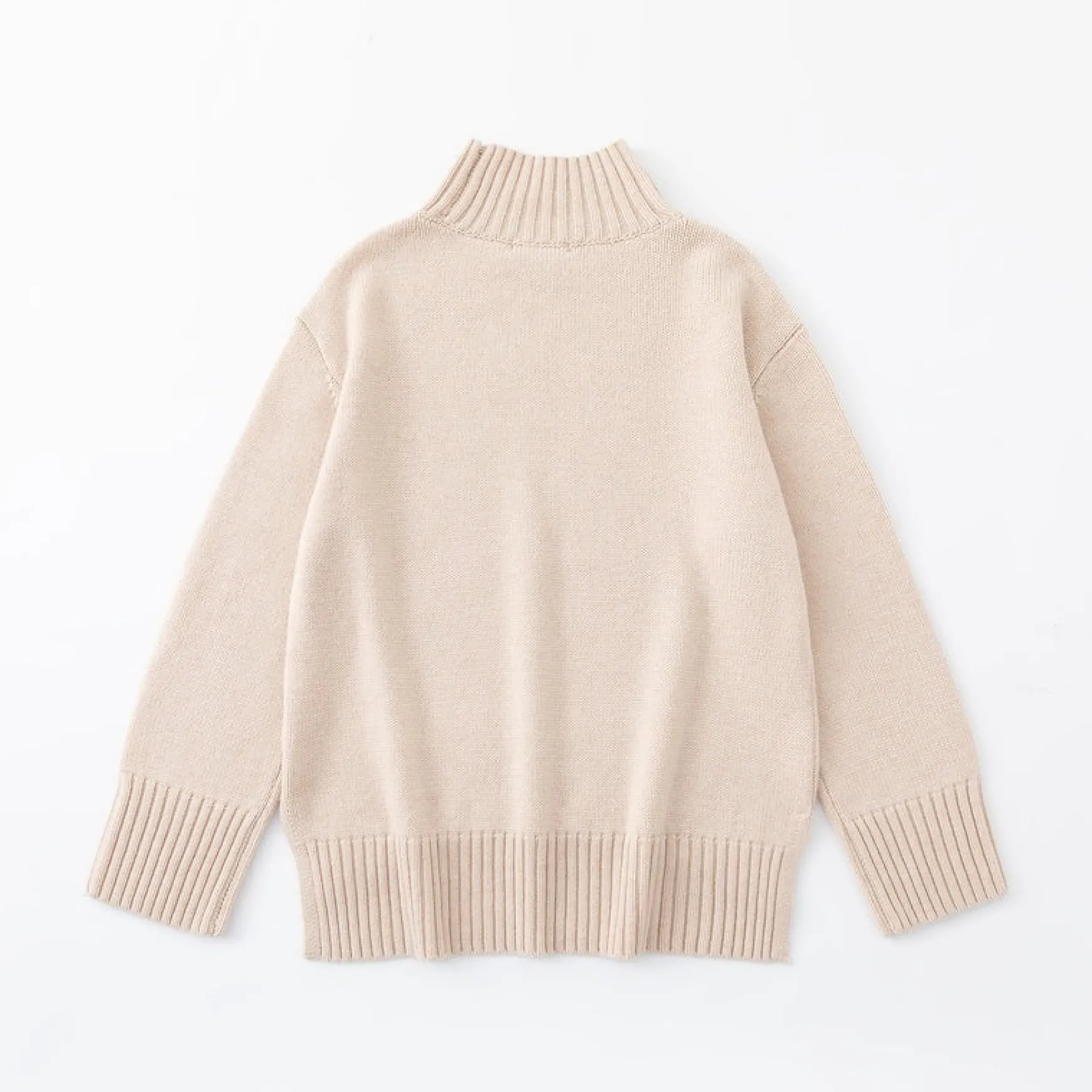 Aleger N.325 Cashmere Blend Chunky Polo - Shell Beige