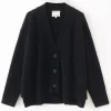 Aleger N.99 Cashmere Blend Oversized Cardigan - Black