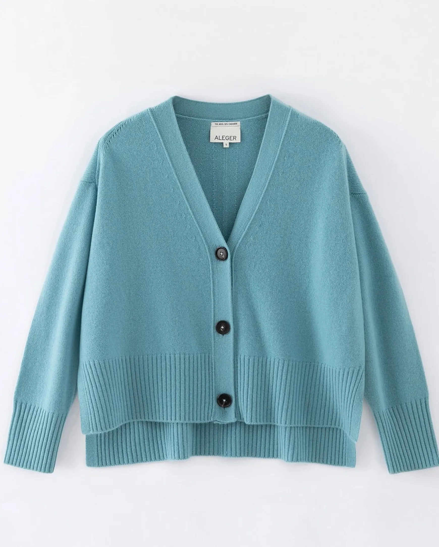 Aleger N.99 Cashmere Blend Oversized Cardigan - Sicily Blue