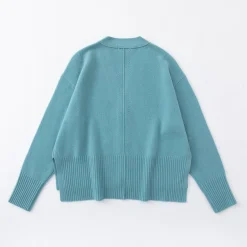 Aleger N.99 Cashmere Blend Oversized Cardigan - Sicily Blue