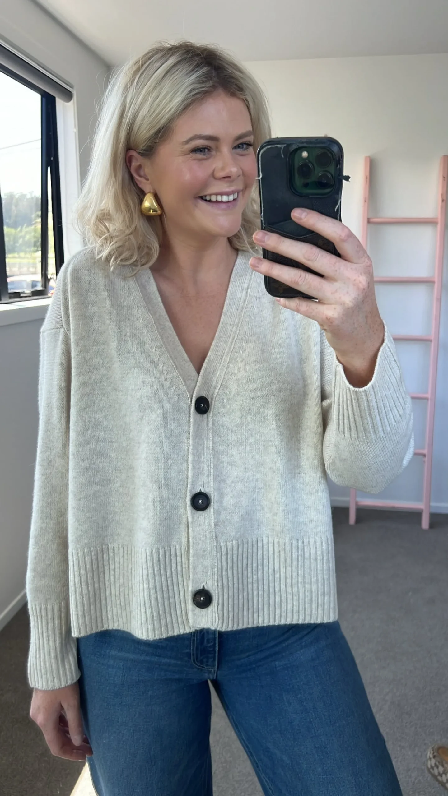 Aleger N.99 Cashmere Blend Oversized Cardigan - Black