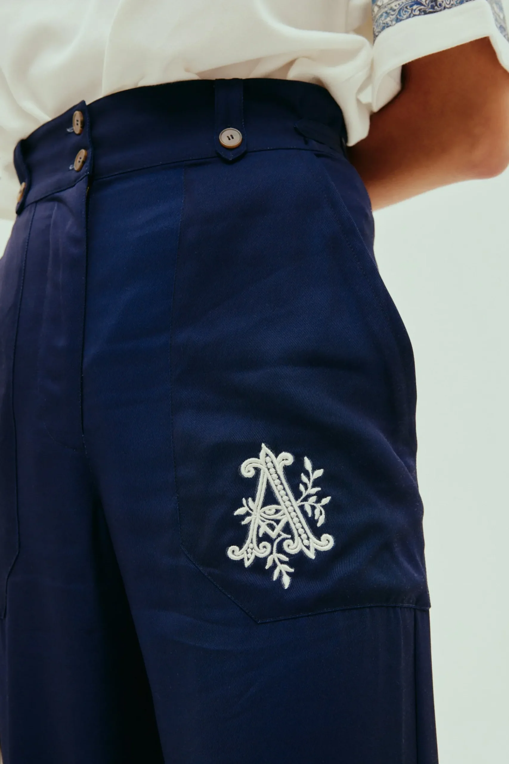 Alemais Casa Pant - Navy