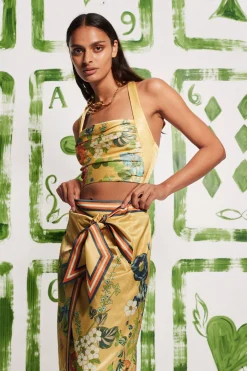 Alemais Cresida Crop Top - Yellow