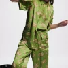 Alemais Dice Silk Pant - Forest