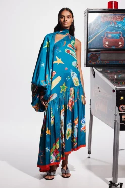 Alemais Rollers Gown - Teal
