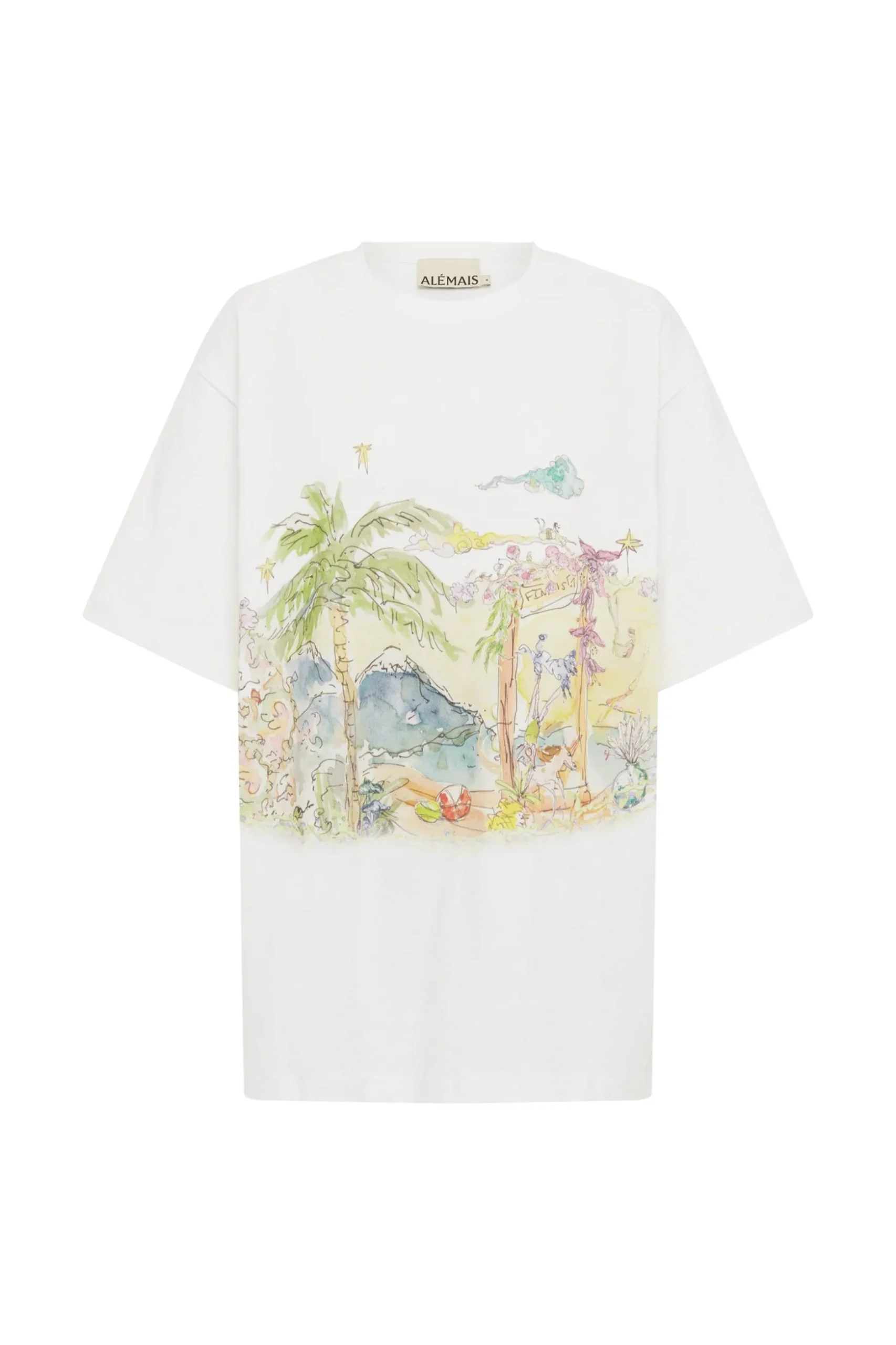 Alémais Anouk Scene Tee - Cream | PRE ORDER ARRIVING MID/LATE APRIL