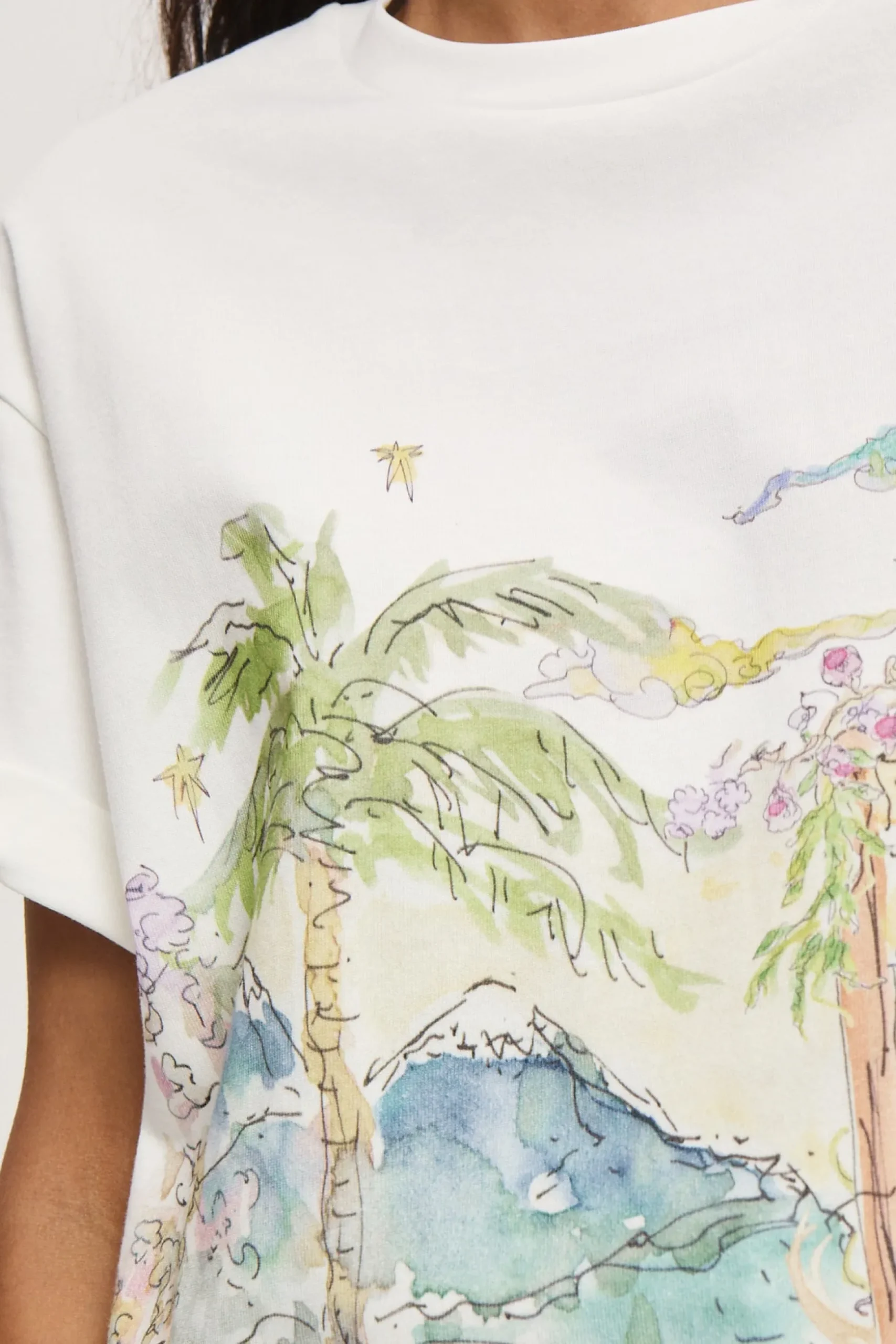 Alémais Anouk Scene Tee - Cream | PRE ORDER ARRIVING MID/LATE APRIL