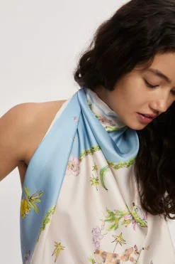 Alémais Anouk Silk Scarf - Blue | PRE ORDER ARRIVING MID/LATE APRIL