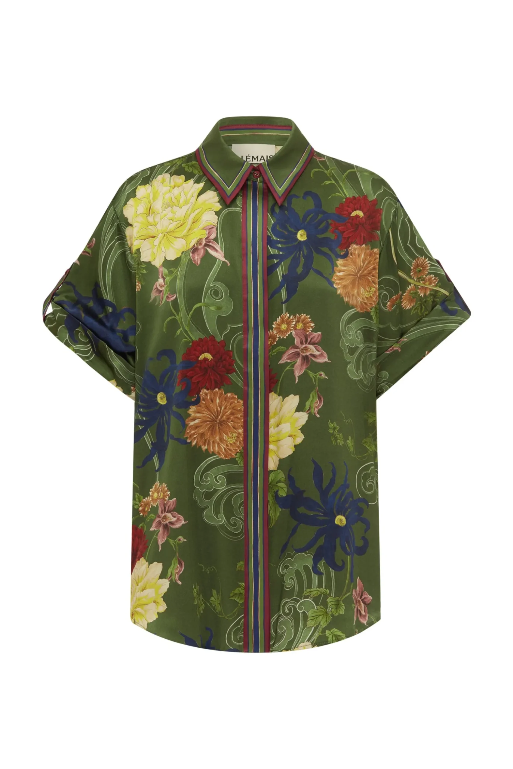 Alémais Avery Silk Shirt - Green | PRE ORDER ARRIVING MID/LATE APRIL