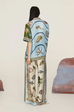 Alémais Bath House Silk Pant - Multi