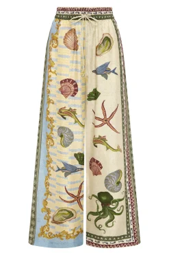 Alémais Bath House Silk Pant - Multi