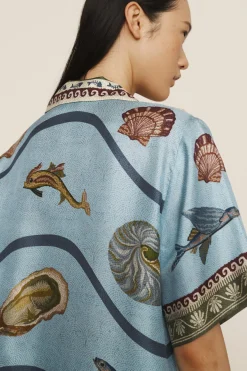 Alémais Bath House Silk Shirt - Multi