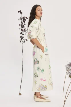 Alémais Court Midi Dress - Cream | PRE ORDER ARRIVING MID/LATE APRIL