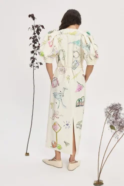 Alémais Court Midi Dress - Cream | PRE ORDER ARRIVING MID/LATE APRIL