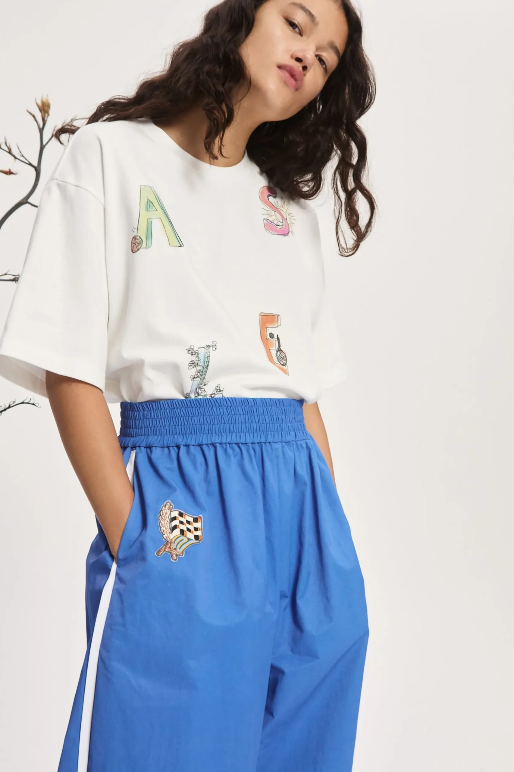 Alémais Court Tee - Cream | PRE ORDER ARRIVING MID/LATE APRIL
