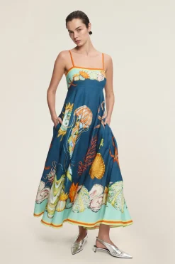 Alémais Dorian Sundress - Navy