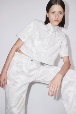 Alémais Ivy Cropped Shirt - Cream