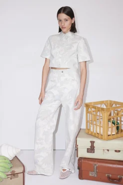 Alémais Ivy Cropped Shirt - Cream