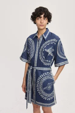 Alémais Oceane Mini Dress - Navy