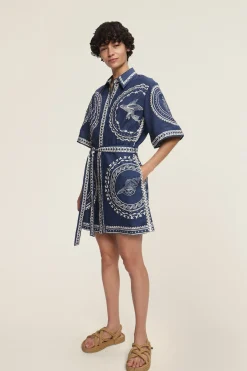 Alémais Oceane Mini Dress - Navy