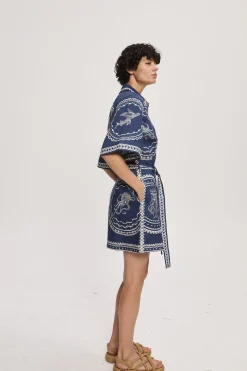 Alémais Oceane Mini Dress - Navy