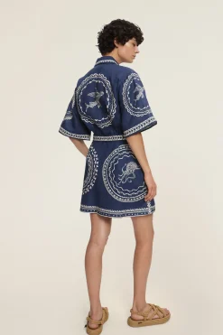 Alémais Oceane Mini Dress - Navy