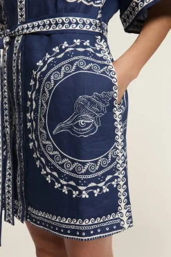Alémais Oceane Mini Dress - Navy