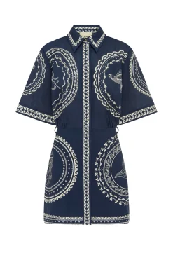 Alémais Oceane Mini Dress - Navy