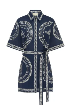 Alémais Oceane Mini Dress - Navy
