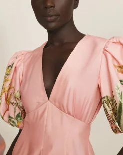 Alémais Papaya Mini Dress - Pink