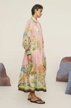 Alémais Papaya Shirtdress - Pink