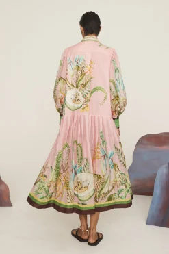 Alémais Papaya Shirtdress - Pink