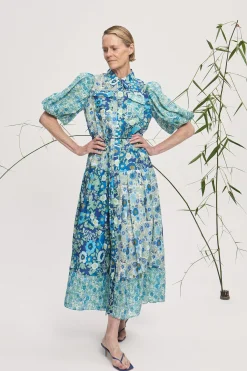 Alémais Sacha Shirtdress - Blue | PRE ORDER ARRIVING EARLY/MID MAY