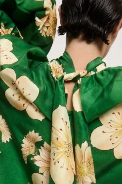 Alémais Sage Silk Blouse - Green | PRE ORDER ARRIVING MID/LATE APRIL