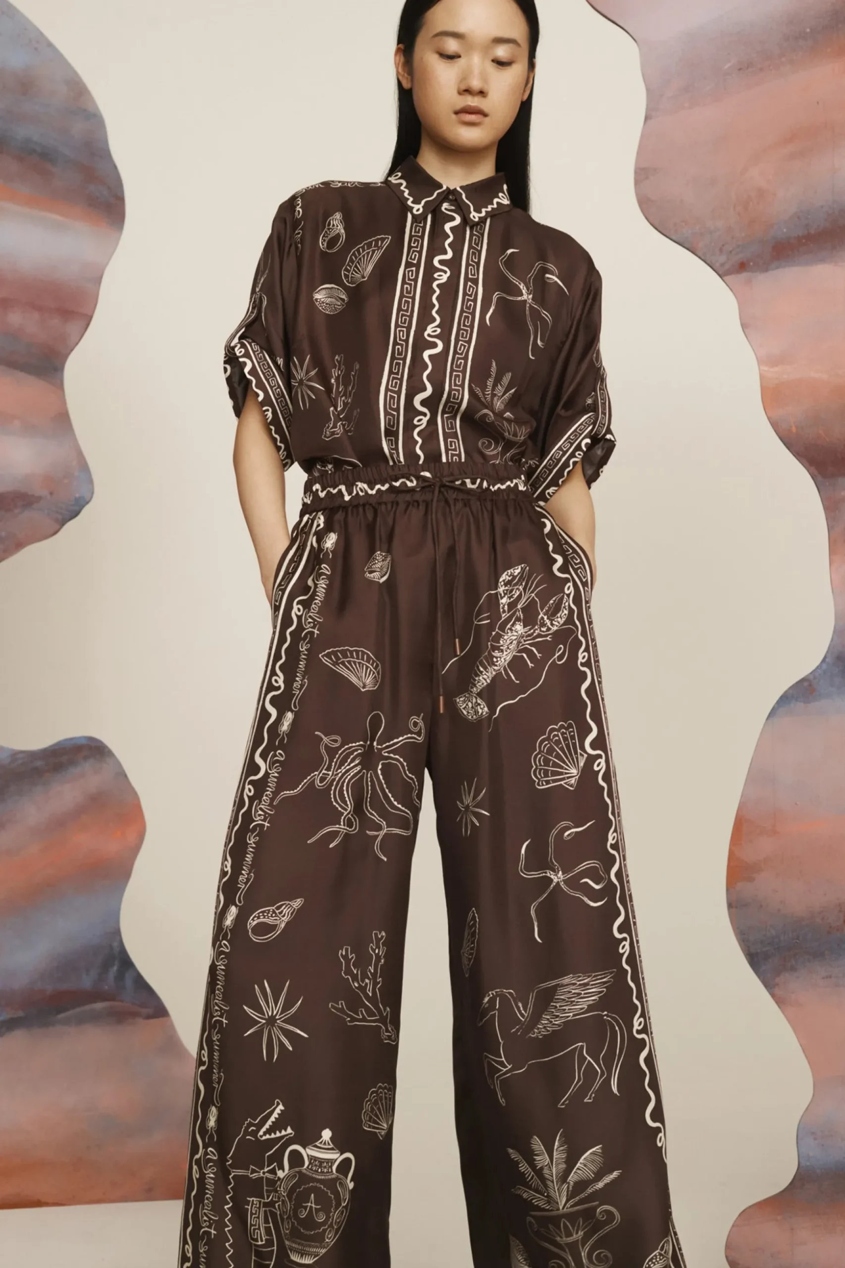 Alémais Sammy Silk Pant - Multi
