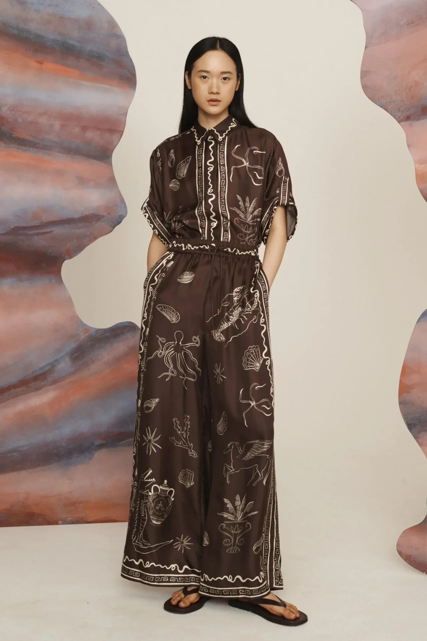 Alémais Sammy Silk Pant - Multi