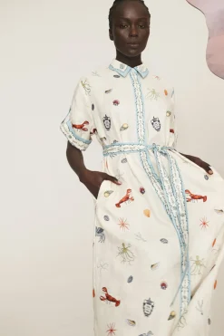 Alémais Sandy Embroidered Shirtdress - Multi