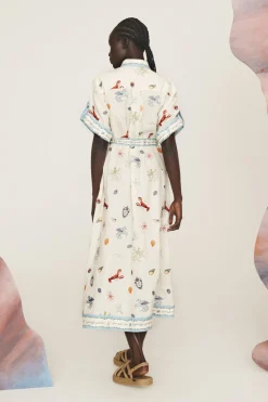 Alémais Sandy Embroidered Shirtdress - Multi