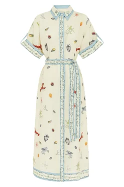 Alémais Sandy Embroidered Shirtdress - Multi