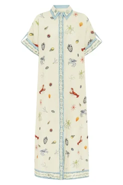 Alémais Sandy Embroidered Shirtdress - Multi