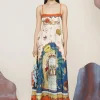 Alémais Surrealist Summer Sundress - Multi