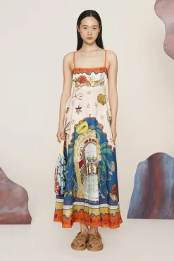 Alémais Surrealist Summer Sundress - Multi