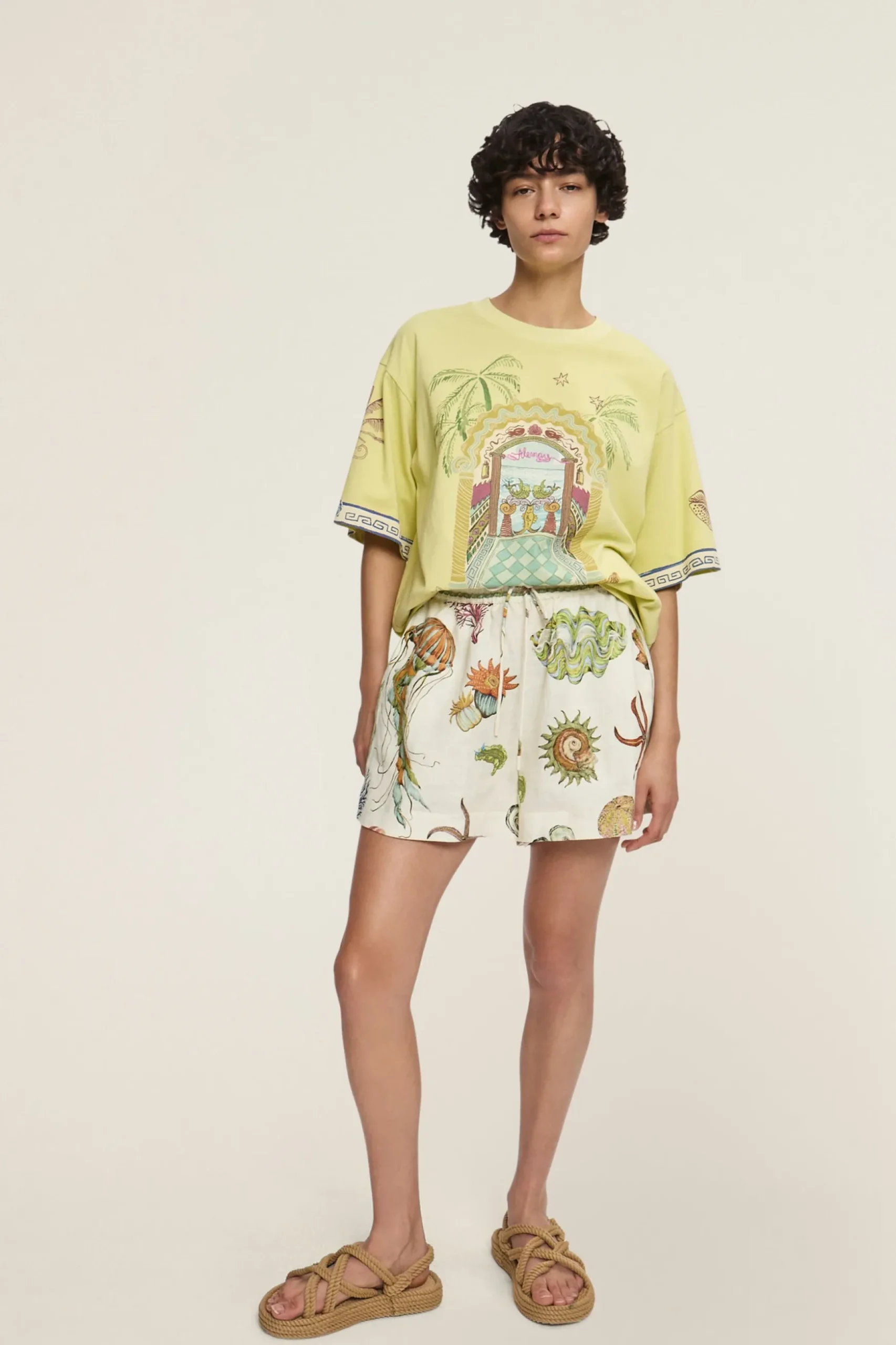 Alémais Surrealist Summer Lemon Tee - Lemon