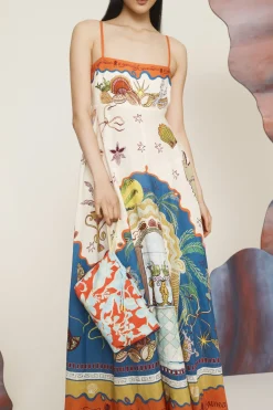 Alémais Surrealist Summer Sundress - Multi
