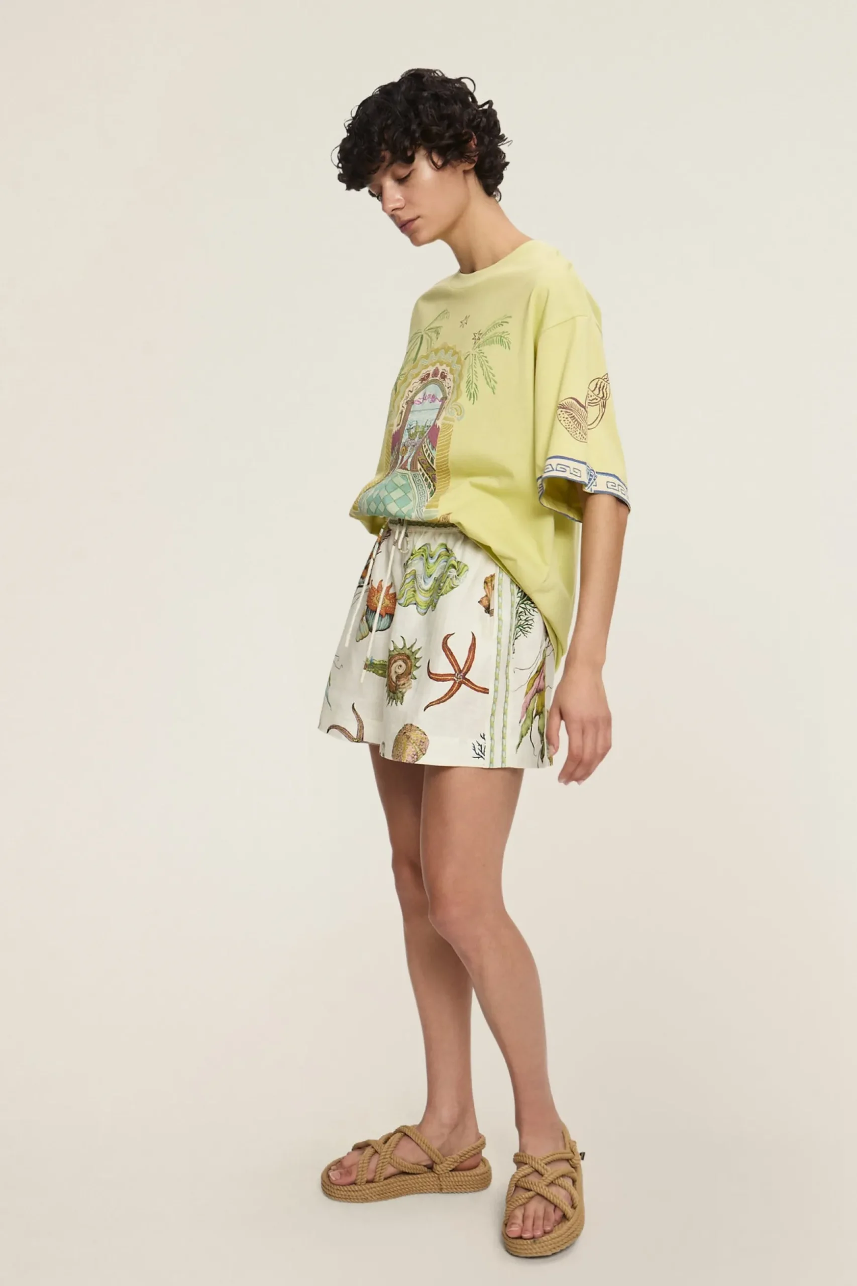 Alémais Surrealist Summer Lemon Tee - Lemon