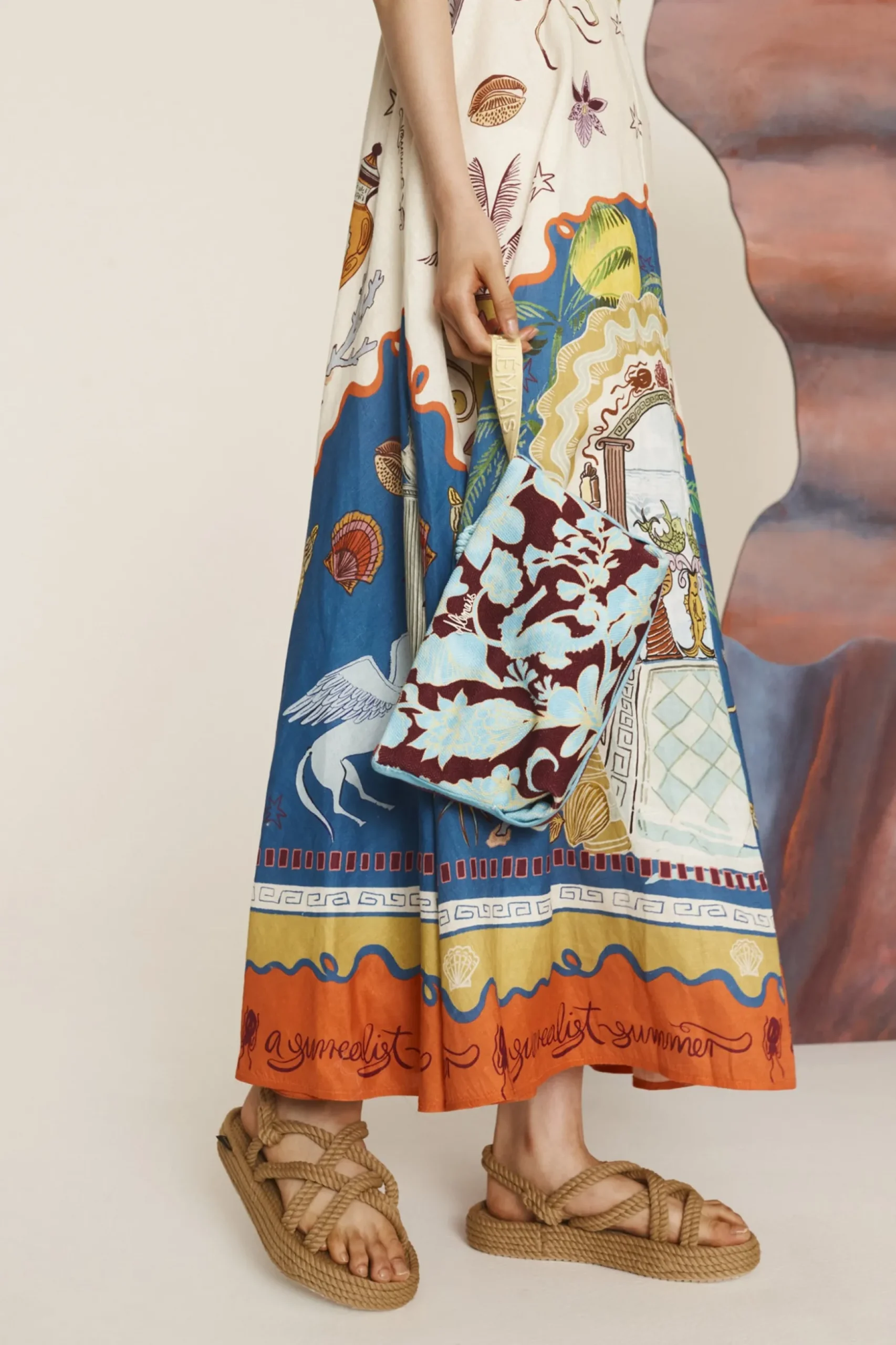 Alémais Surrealist Summer Sundress - Multi