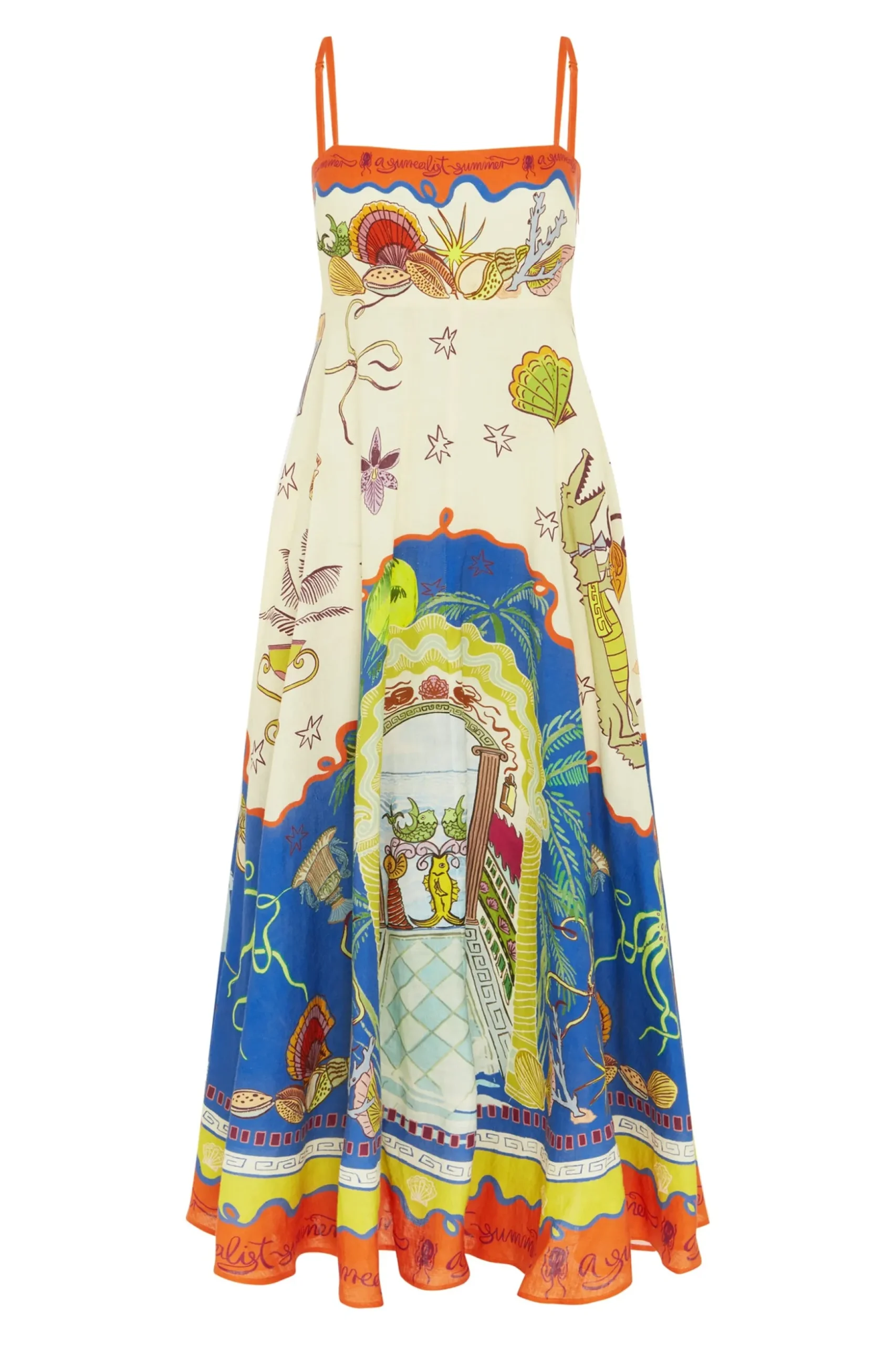 Alémais Surrealist Summer Sundress - Multi