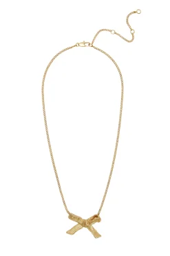 Alémais Team Spirit Bow Necklace - Gold | PRE ORDER ARRIVING MID/LATE APRIL